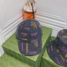 Chanel Printed Denim hat 01