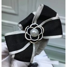 Chanel Camellia And Bow Style Hairpin 