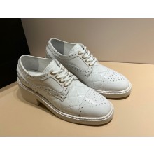Chanel Shiny Calfskin white lace-up G39210 2022