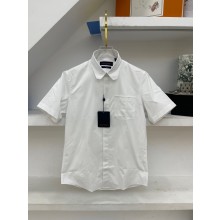 louis vuitton Short-Sleeved Shirt white 2023