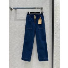 LOUIS VUITTON XXL Zipper Straight-Cut Jeans 2023