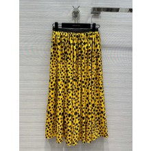 LV x YK Infinity Dots Midi Skirt YELLOW 2023