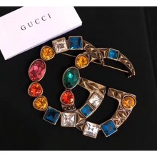 Gucci Crystal Double G multi-finger ring 519784 I7486 8512 aged gold finish 2018