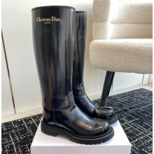 Dior Diorebel Boot in Black Brushed Calfskin 2024