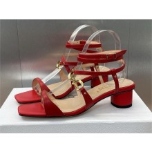 Dior C'est Heel 3.5cm Sandal in RED calfskin 2024