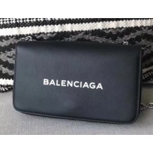 Balenciaga Everyday Chain Wallet 502027 Black 2018