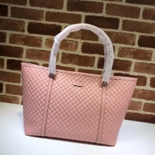 Gucci Signature leather tote bag 449647 pink