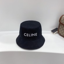 celine logo printed bucket hat black 2023