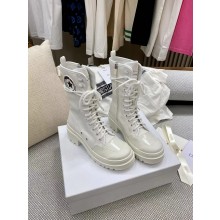 Dior WHITE Technical Fabric and Calfskin D-Rise Boot 2022