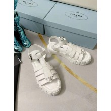 prada white sandals 2022