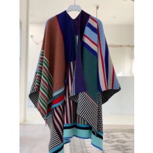 BURBERRY KNITWEAR CASHMERE MULTICOLOR PONCHO 2019