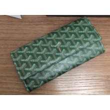 Goyard Varenne Long Flap Wallet Green