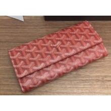Goyard Varenne Long Flap Wallet Red