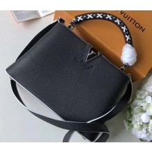 Louis Vuitton Capucines BB Bag Braided Threads Handle M52384 Black