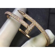 Cartier Real 18K juste un clou bracelet classic with diamonds Pink Gold