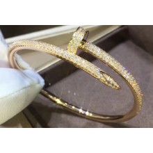 Cartier Real 18K juste un clou bracelet classic with diamonds Yellow Gold