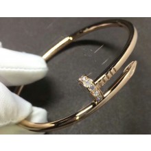 Cartier Real 18K juste un clou bracelet classic with 32 diamonds Pink Gold
