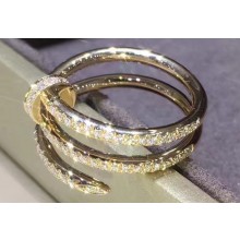 Cartier Real 18K Juste un Clou ring with 77 diamonds Yellow Gold