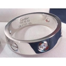Cartier Real 18K love ring with diamond small White Gold