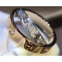 Cartier Real 18K love ring with 52 diamond-paved