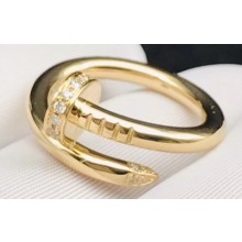Cartier Real 18K Juste un Clou ring with 22 diamonds classic Yellow Gold
