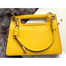Givenchy Small Whip Bag in Smooth Leather Yellow 2019