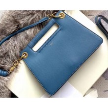 Givenchy Small Whip Bag in Smooth Leather Blue 2019