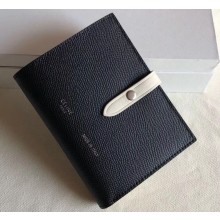 Celine Bicolour Medium Strap Multifunction Wallet Black/White