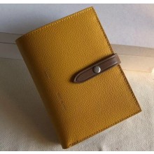Celine Bicolour Medium Strap Multifunction Wallet Yellow/Brown