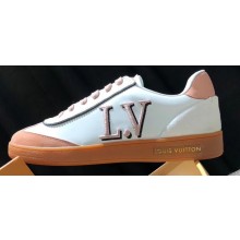 Louis Vuitton Embroidered LV Frontrow Sneakers Pink 2019