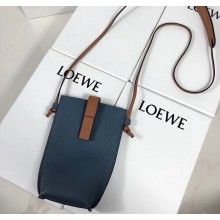 Loewe Pocket Small Shoulder Pouch Bag With Adjustable Strap Blue