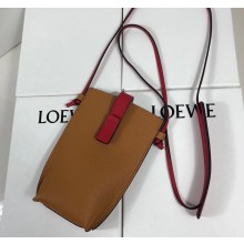 Loewe Pocket Small Shoulder Pouch Bag With Adjustable Strap Khaki