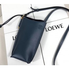 Loewe Gate Pocket Small Shoulder Pouch Bag With Adjustable Strap Blue