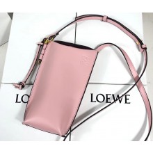 Loewe Gate Pocket Small Shoulder Pouch Bag With Adjustable Strap Pink