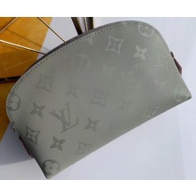 Louis Vuitton Cosmetic Pouch PM Bag Monogram Gray