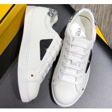 Fendi Bag Bugs Eyes White Leather Sneakers 2019