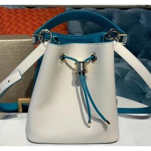 Bvlgari B.zero1 Bucket Bag White/Turquoise 2019