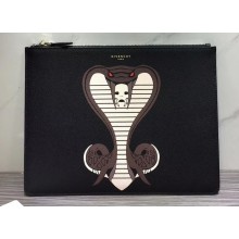 Givenchy Calfskin Large Pouch Clutch Bag 10