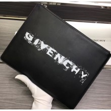 Givenchy Calfskin Large Pouch Clutch Bag 34
