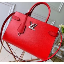 Louis Vuitton Epi Leather Twist Tote Bag M54811 Coquelicot