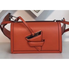 Loewe Boxcalf Bolso Barcelona Bag Orange with Two Shoulder Strap