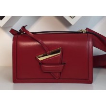 Loewe Boxcalf Bolso Barcelona Bag Dark Red with Two Shoulder Strap