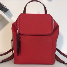 Loewe Soft Grained Calf Goya Small Backpack Bag Red
