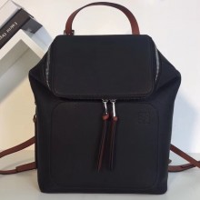 Loewe Soft Grained Calf Goya Small Backpack Bag Black
