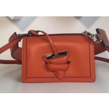Loewe Boxcalf Barcelona Small Bag Orange with Two Shoulder Strap