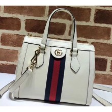 Gucci Web Ophidia Leather Small Tote Bag 547551 White