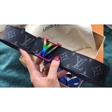 Louis Vuitton Width 4cm LV Initiales Belt Black/Multicolor