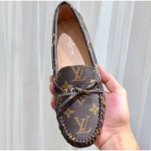 Louis Vuitton Gloria/Arizona Flat Loafers Monogram Canvas Brown