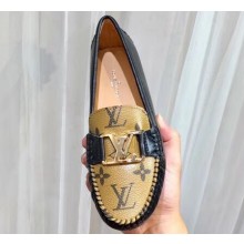 Louis Vuitton LV Initials Monte Carlo Loafers Monogram Canvas Yellow
