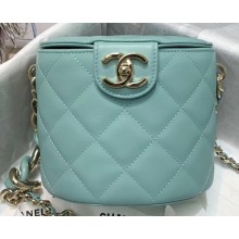 Chanel Resin Mini Vanity Case Shoulder Bag AS1355 Pale Green 2020